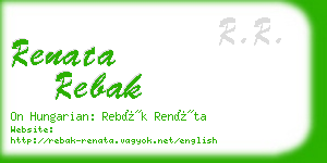 renata rebak business card